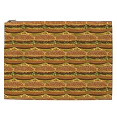 Delicious Burger Pattern Cosmetic Bag (xxl)  by berwies