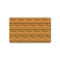 Delicious Burger Pattern Magnet (name Card) by berwies