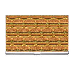 Delicious Burger Pattern Business Card Holders