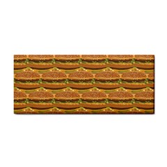 Delicious Burger Pattern Hand Towel by berwies