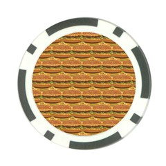 Delicious Burger Pattern Poker Chip Card Guard (10 Pack) by berwies