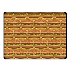 Delicious Burger Pattern Fleece Blanket (small) by berwies