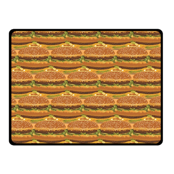 Delicious Burger Pattern Fleece Blanket (Small)