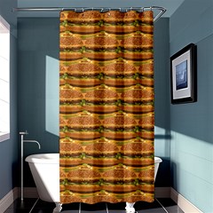 Delicious Burger Pattern Shower Curtain 36  X 72  (stall) 