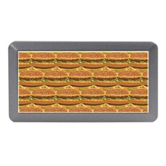 Delicious Burger Pattern Memory Card Reader (mini) by berwies