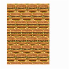 Delicious Burger Pattern Large Garden Flag (two Sides) by berwies