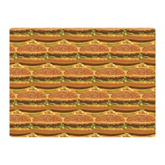 Delicious Burger Pattern Double Sided Flano Blanket (mini) 