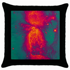 Space Throw Pillow Case (black) by Valentinaart