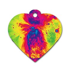 Space Dog Tag Heart (Two Sides)