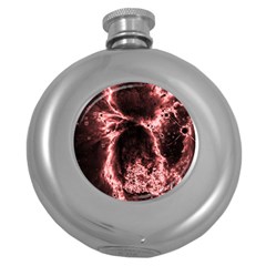 Space Round Hip Flask (5 Oz) by Valentinaart