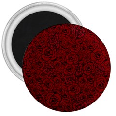 Red Roses Field 3  Magnets by designworld65