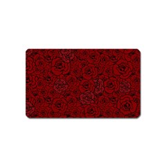 Red Roses Field Magnet (name Card) by designworld65