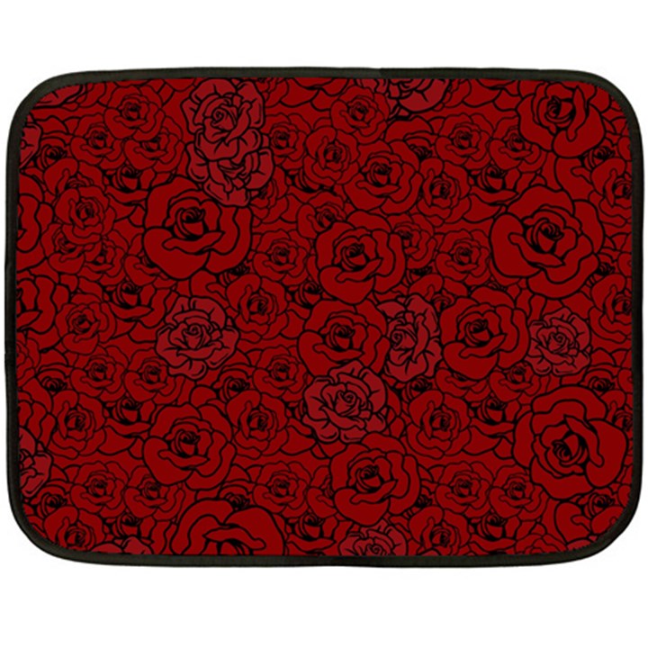 Red Roses Field Double Sided Fleece Blanket (Mini) 