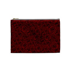 Red Roses Field Cosmetic Bag (medium)  by designworld65