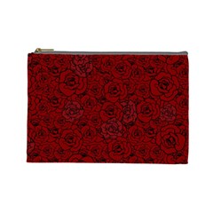 Red Roses Field Cosmetic Bag (large) 