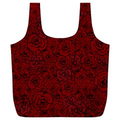 Red Roses Field Full Print Recycle Bags (l)  by designworld65