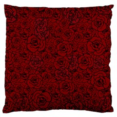 Red Roses Field Standard Flano Cushion Case (two Sides)