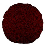 Red Roses Field Large 18  Premium Flano Round Cushions Front