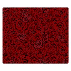 Red Roses Field Double Sided Flano Blanket (small) 