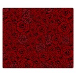 Red Roses Field Double Sided Flano Blanket (Small)  50 x40  Blanket Front