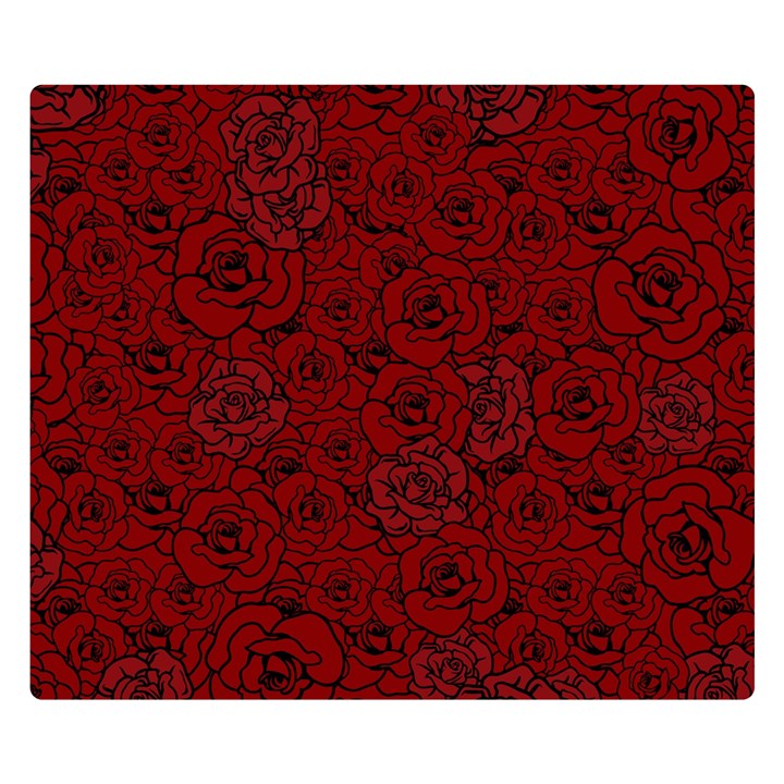 Red Roses Field Double Sided Flano Blanket (Small) 