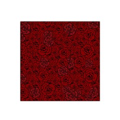 Red Roses Field Satin Bandana Scarf by designworld65