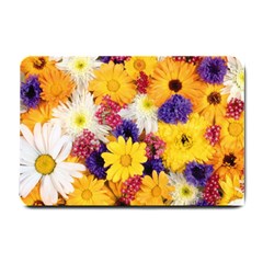 Colorful Flowers Pattern Small Doormat 