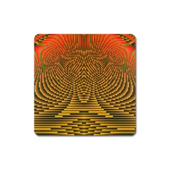 Fractal Pattern Square Magnet