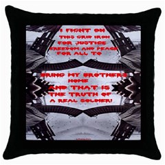 Gun 3d Throw Pillow Case (black) by 3Dbjvprojats