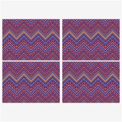 Colorful Ethnic Background With Zig Zag Pattern Design Belt Buckles by TastefulDesigns