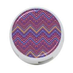 Colorful Ethnic Background With Zig Zag Pattern Design 4-port Usb Hub (one Side)