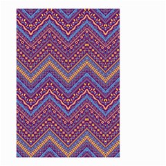 Colorful Ethnic Background With Zig Zag Pattern Design Small Garden Flag (two Sides) by TastefulDesigns