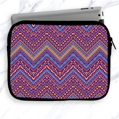 Colorful Ethnic Background With Zig Zag Pattern Design Apple Ipad 2/3/4 Zipper Cases by TastefulDesigns