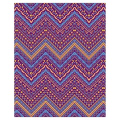 Colorful Ethnic Background With Zig Zag Pattern Design Drawstring Bag (small) by TastefulDesigns