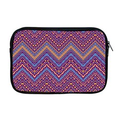 Colorful Ethnic Background With Zig Zag Pattern Design Apple Macbook Pro 17  Zipper Case by TastefulDesigns