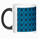 Lion vs Gazelle Damask in Teal Morph Mugs Left