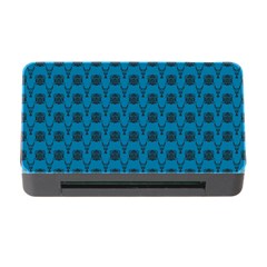 Lion Vs Gazelle Damask In Teal Memory Card Reader With Cf