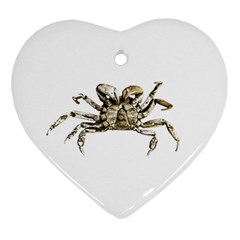 Dark Crab Photo Ornament (heart) by dflcprints