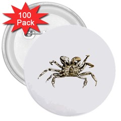 Dark Crab Photo 3  Buttons (100 Pack)  by dflcprints