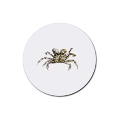 Dark Crab Photo Rubber Coaster (round)  by dflcprints