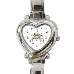 Dark Crab Photo Heart Italian Charm Watch by dflcprints