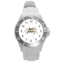 Dark Crab Photo Round Plastic Sport Watch (l) by dflcprints