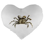 Dark Crab Photo Large 19  Premium Heart Shape Cushions Back