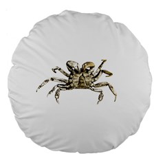 Dark Crab Photo Large 18  Premium Flano Round Cushions by dflcprints