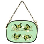 Four green butterflies Chain Purses (Two Sides)  Front