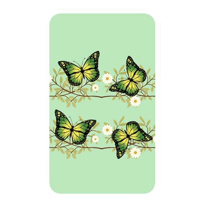 Four green butterflies Memory Card Reader