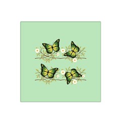 Four Green Butterflies Satin Bandana Scarf by linceazul