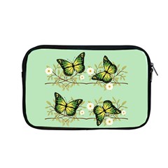 Four Green Butterflies Apple Macbook Pro 13  Zipper Case by linceazul