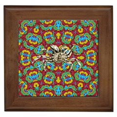 Geometric Multicolored Print Framed Tiles by dflcprints