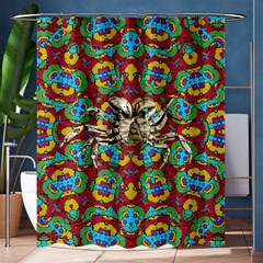 Geometric Multicolored Print Shower Curtain 60  X 72  (medium)  by dflcprints